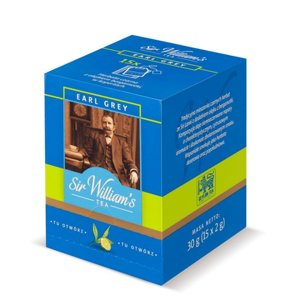 Czarna herbata Sir Williams Tea Earl Grey 15x2g - opinie w konesso.pl