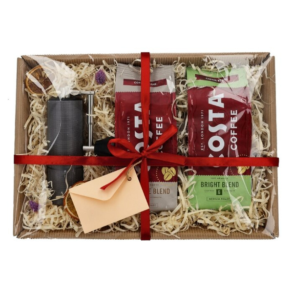 Zestaw prezentowy Costa Coffee® z młynkiem do kawy – NIEDOSTĘPNY