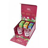 Zestaw herbat English Tea Shop dla konesera z kieliszkami