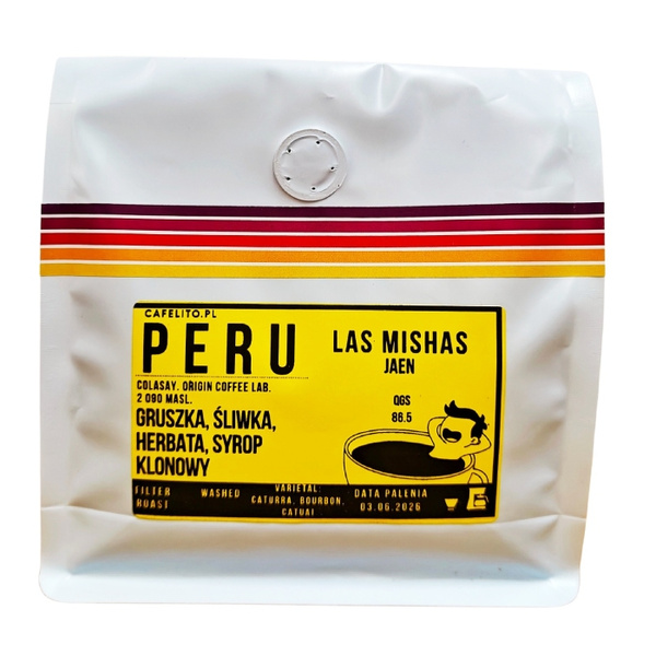 Kawa ziarnista Cafelito Peru Las Mishas Jaen 250g