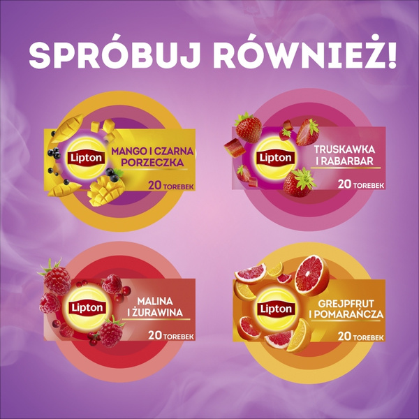 Herbatka owocowa Lipton Malina i Bez 20x1,6g