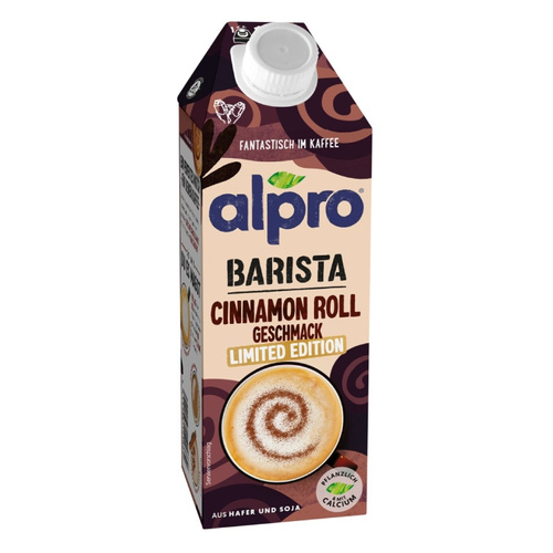 Alpro Barista Cinnamon Roll Owsiano-Sojowe Cynamonka 750ml - opinie w konesso.pl