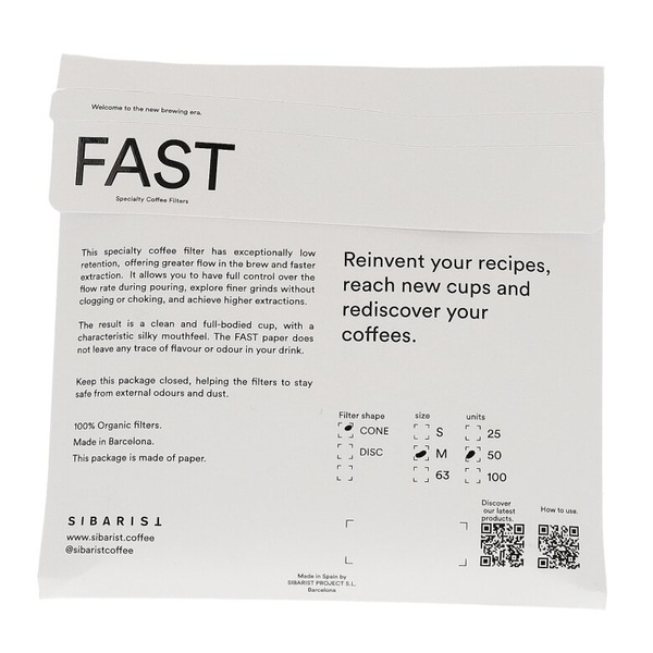 Filtry Sibarist FAST CONE M Specialty Coffee 25 sztuk