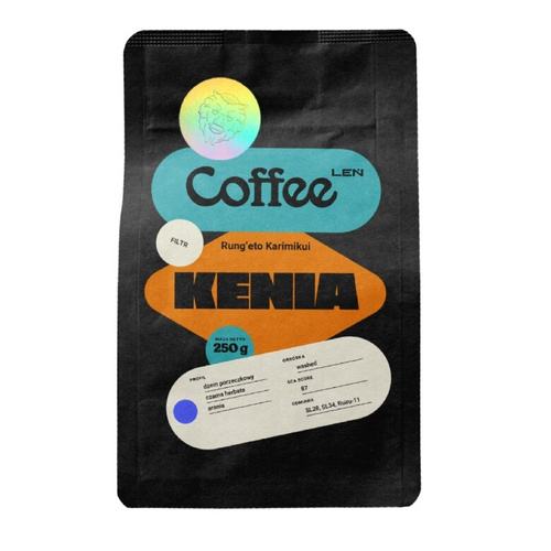 Kawa ziarnista Leń Coffee Kenia Rung’eto Karimikui 250g - NIEDOSTĘPNY - opinie w konesso.pl