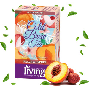 Herbata na zimno Irving Cold brew Tea Brzoskwinia i liczi 20x1,8g - opinie w konesso.pl