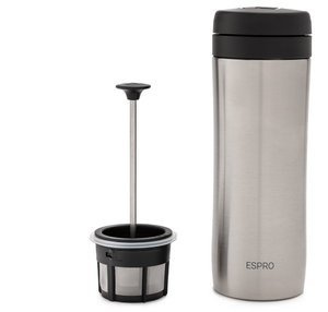 Espro Travel Coffee Press 300 ml - Szczotkowany - opinie w konesso.pl