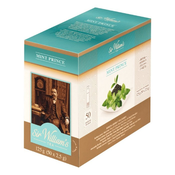 Zielona herbata Sir Williams Royal Taste Mint Prince 50x2,5g