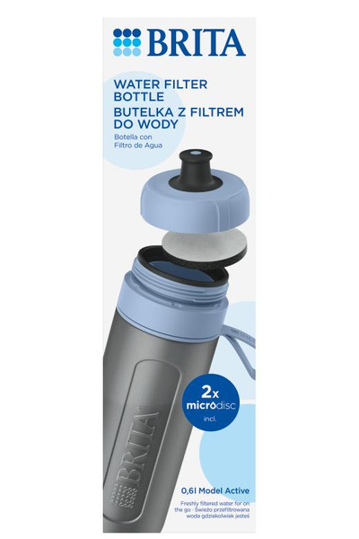 Butelka filtrująca BRITA Active 0,6l - Pastelowy błękit