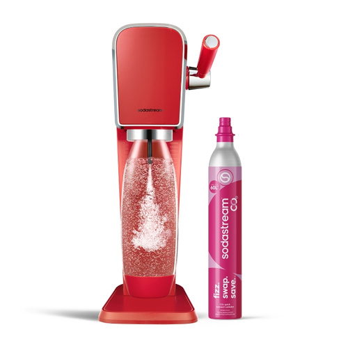 Saturator do wody gazowanej SodaStream Art - Mandarin Red zestaw startowy