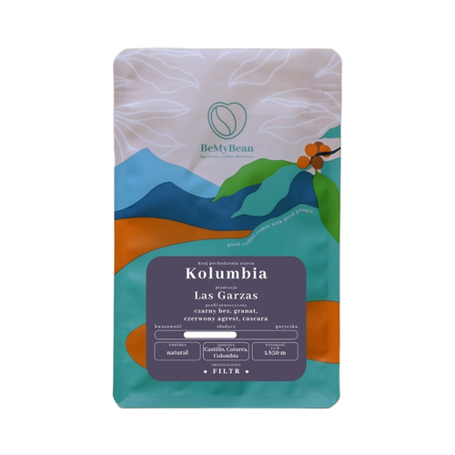Kawa ziarnista BeMyBean Kolumbia Las Garzas Filtr 250g