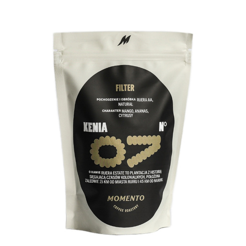 Kawa ziarnista Momento Kenia Nº7 Ruera AA Natural Filter 250g – NIEDOSTĘPNY