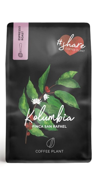 Kawa ziarnista COFFEE PLANT Kolumbia Finca San Rafael 250g - NIEDOSTĘPNY