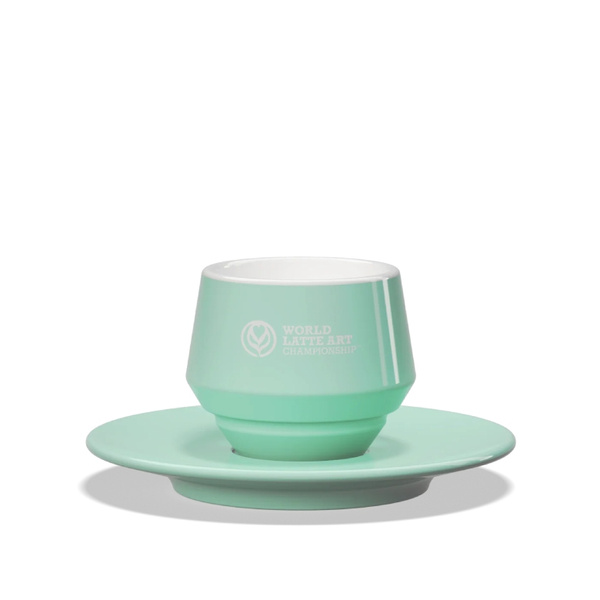 Filiżanka Club House World Latte Art Championship Geneva 120 ml - Akwamaryna