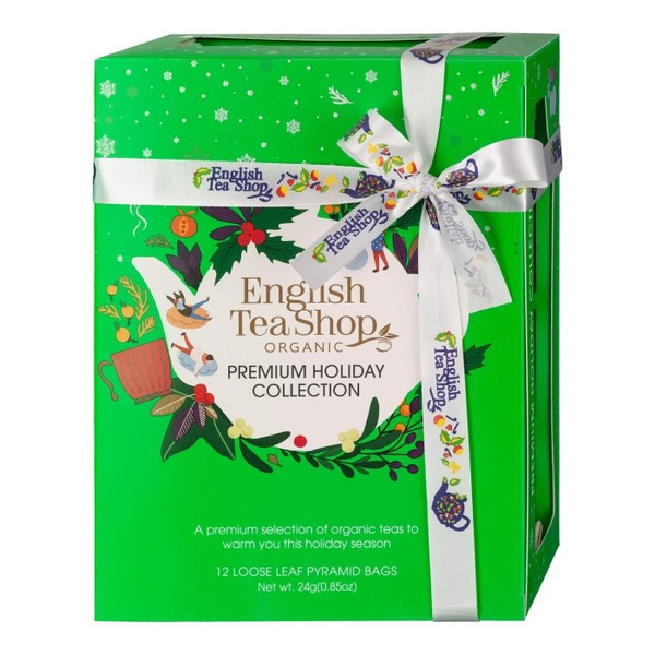 Herbata świąteczna English Tea Shop Green Prism 12x2g – NIEDOSTĘPNY