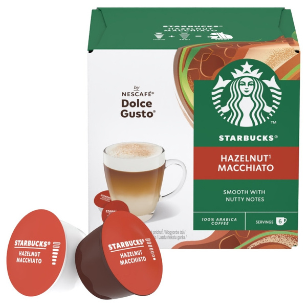 OUTLET - Kapsułki Nescafé Dolce Gusto STARBUCKS® Hazelnut Macchiato 12 sztuk