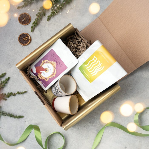 Zestaw prezentowy COFFEE PLANT FLOW z dwoma kubkami - NIEDOSTĘPNY