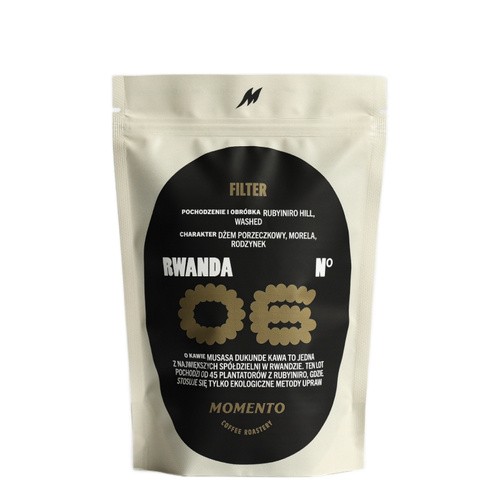 Kawa ziarnista Momento Rwanda Nº6 Rubyiniro Hill Filter Filtr 250g - opinie w konesso.pl