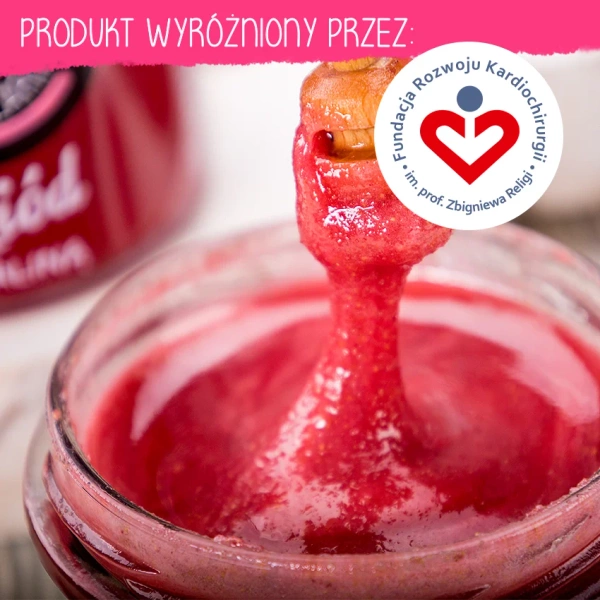 Miód z maliną Nasza Pszczelarnia 270g