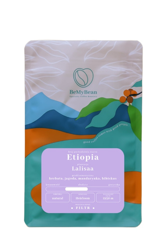 Kawa ziarnista BeMyBean Etiopia Lalisaa 250g - opinie w konesso.pl