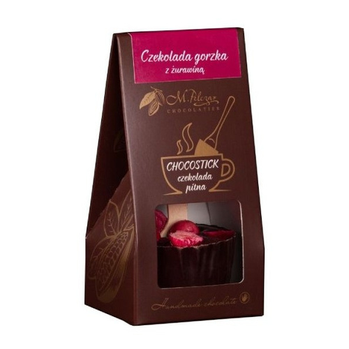 Chocostick M.Pelczar Chocolatier - Czekolada gorzka z nutą żurawiny 60g