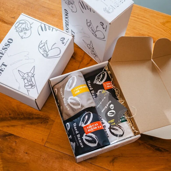 Kawa ziarnista Hard Beans Espresso Set 4x250g – NIEDOSTĘPNY