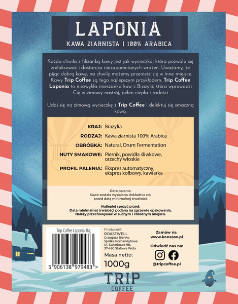 Kawa ziarnista Trip Coffee Laponia 1kg