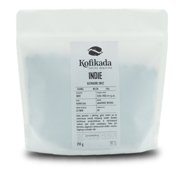 Kawa ziarnista Kofikada Indie Ratnagiri SW12 Filtr 250g – NIEDOSTĘPNY