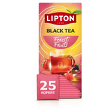 Czarna aromatyzowana herbata Lipton Classic Forest Fruits 25x1,6g