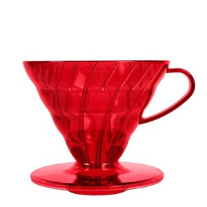 Plastikowy Drip Hario V60-02 Desert Red - Czerwony - opinie w konesso.pl