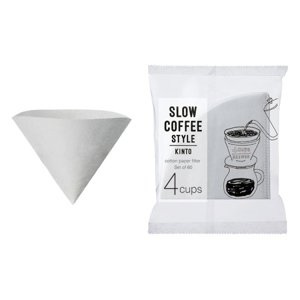 Papierowe filtry Kinto Slow Coffee Style 4 filiżanki - opinie w konesso.pl
