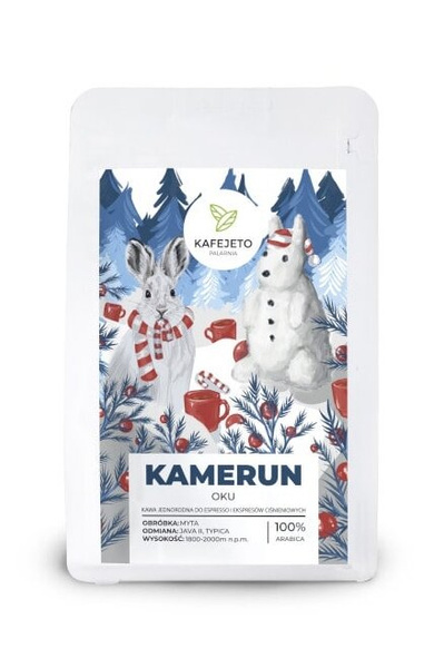 Kawa ziarnista Kafejeto Zimowy Kamerun Espresso 250g - NIEDOSTĘPNY