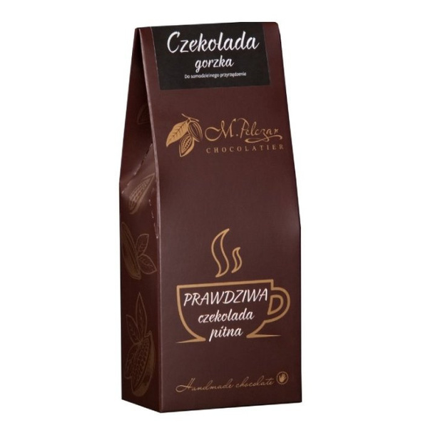 Prawdziwa czekolada pitna M.Pelczar Chocolatier - Gorzka 200g