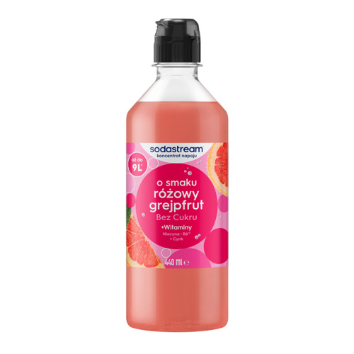 Syrop SodaStream Różowy Grejpfrut 440 ml - Bez cukru