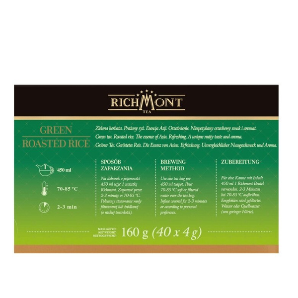 OUTLET - Herbata zielona Richmont Green Roasted Rice 40x4g