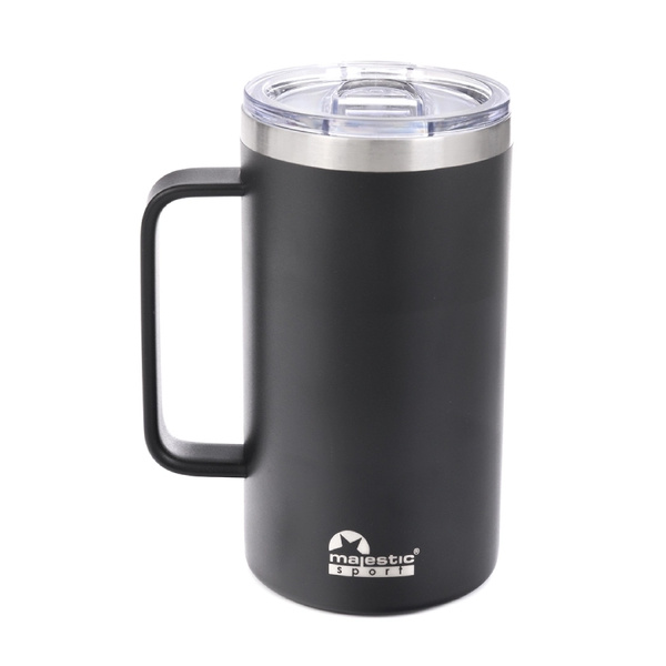 Kubek termiczny Majestic Sport Gump 650 ml - Czarny