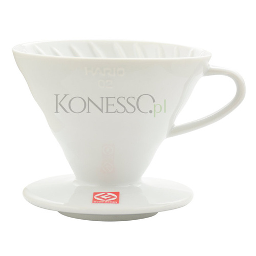 Ceramiczny Drip Hario V60-02 - Biały