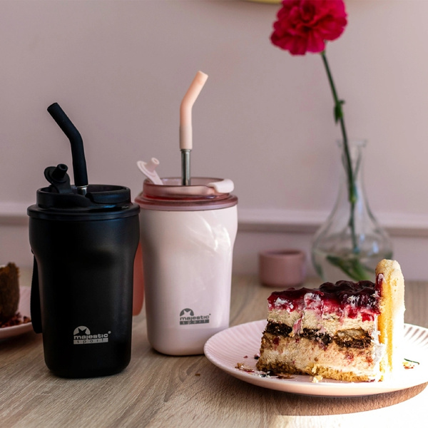 Kubek termiczny Majestic Sport Hoody 420 ml - Biały