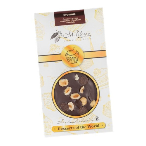 Gorzka czekolada M.Pelczar Chocolatier Desery Świata - Brownie 50g