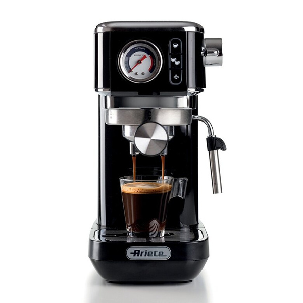 Ekspres do kawy Ariete Perfetto Slim Metal Manometro Moderna 1381/32 - Czarny