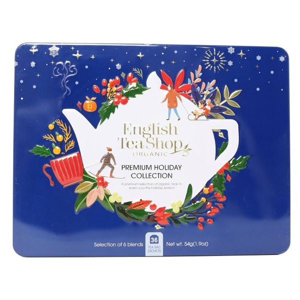 Herbata świąteczna English Tea Shop Premium Holiday Collection Blue - 36 saszetek - NIEDOSTĘPNY