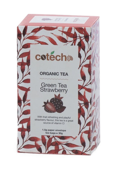 Herbata zielona Cotecho Green Tea Strawberry 20x1,5g