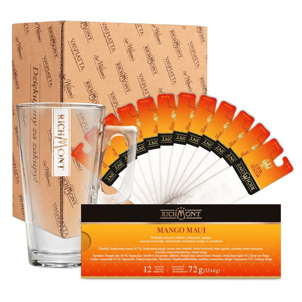 ZESTAW Richmont Mango Maui + Szklanka Richmont Hot 370ml