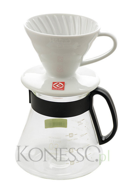 Ceramiczny Drip Hario V60-01 - Biały