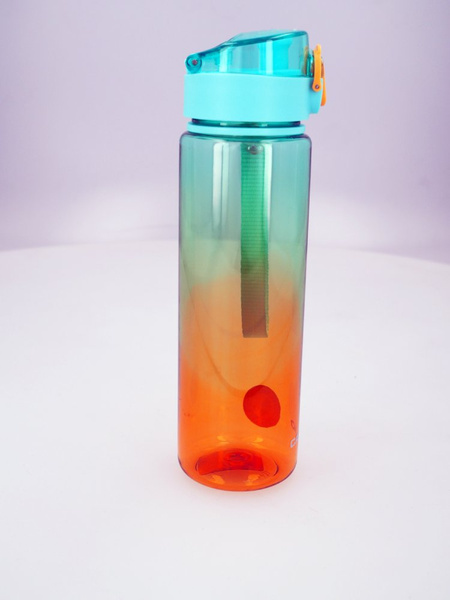 OUTLET - Butelka na wodę Casno Aura 560 ml - Zielono-pomarańczowa