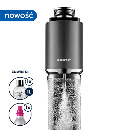 Saturator do wody gazowanej Sodastream Fresh PLUS - Czarny