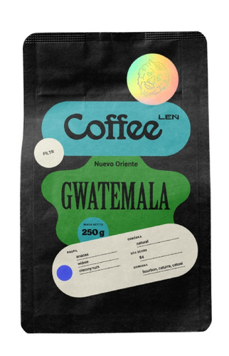 Kawa ziarnista Leń Coffee Gwatemala Nuevo Oriente Filtr 250g