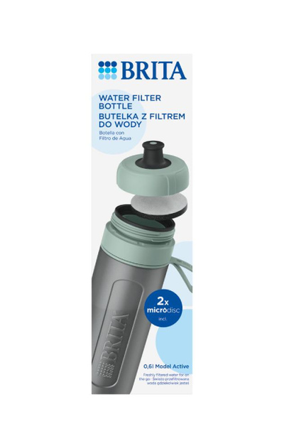 Butelka filtrująca BRITA Active 0,6l - Pastelowa zieleń