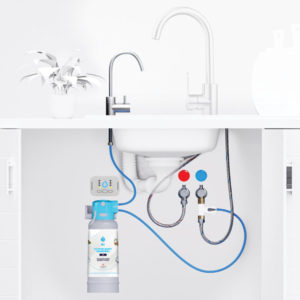System filtrujący Dafi Flow Comfort D1 + kran do wody filtrowanej ALTO - Chrom