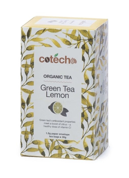 Herbata zielona Cotecho Organic Green Lemon 20x1,5g – NIEDOSTĘPNY