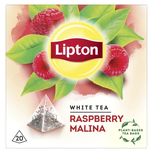 Herbata biała aromatyzowana Lipton Malina 20x1,5g